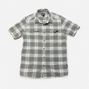 Patagonia Organic Cotton Short Sleeve Flannel Shirt Size M